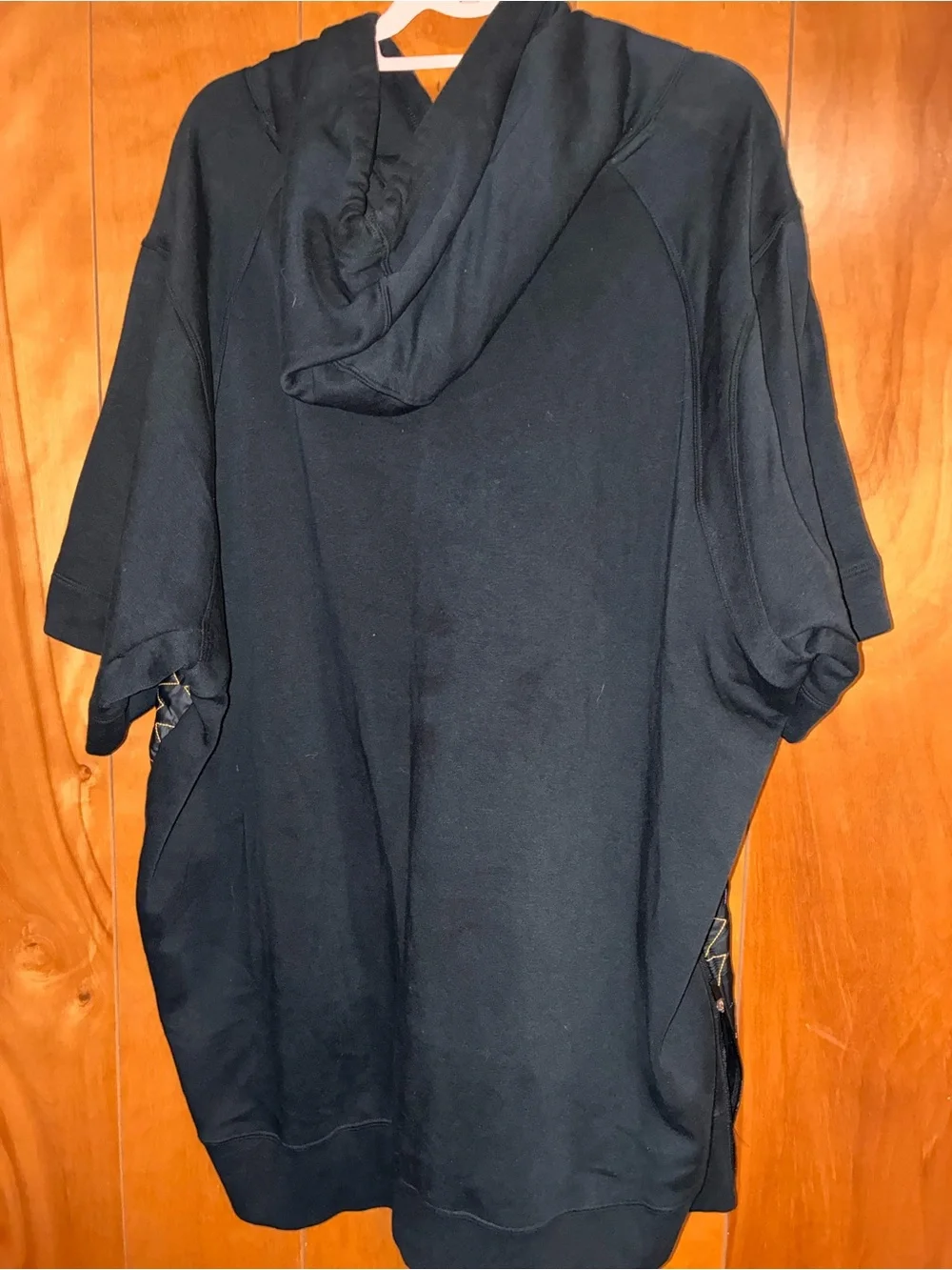 Michael Jordan Black Quilted Short-Sleeve Hoodie with Zigzag Stitching 3x
